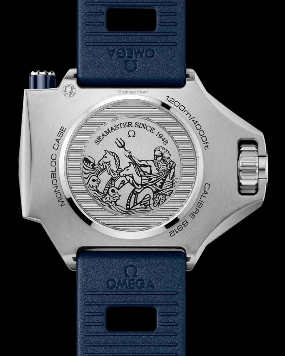 55x45 mm, O‑MEGASTEEL on rubber strap